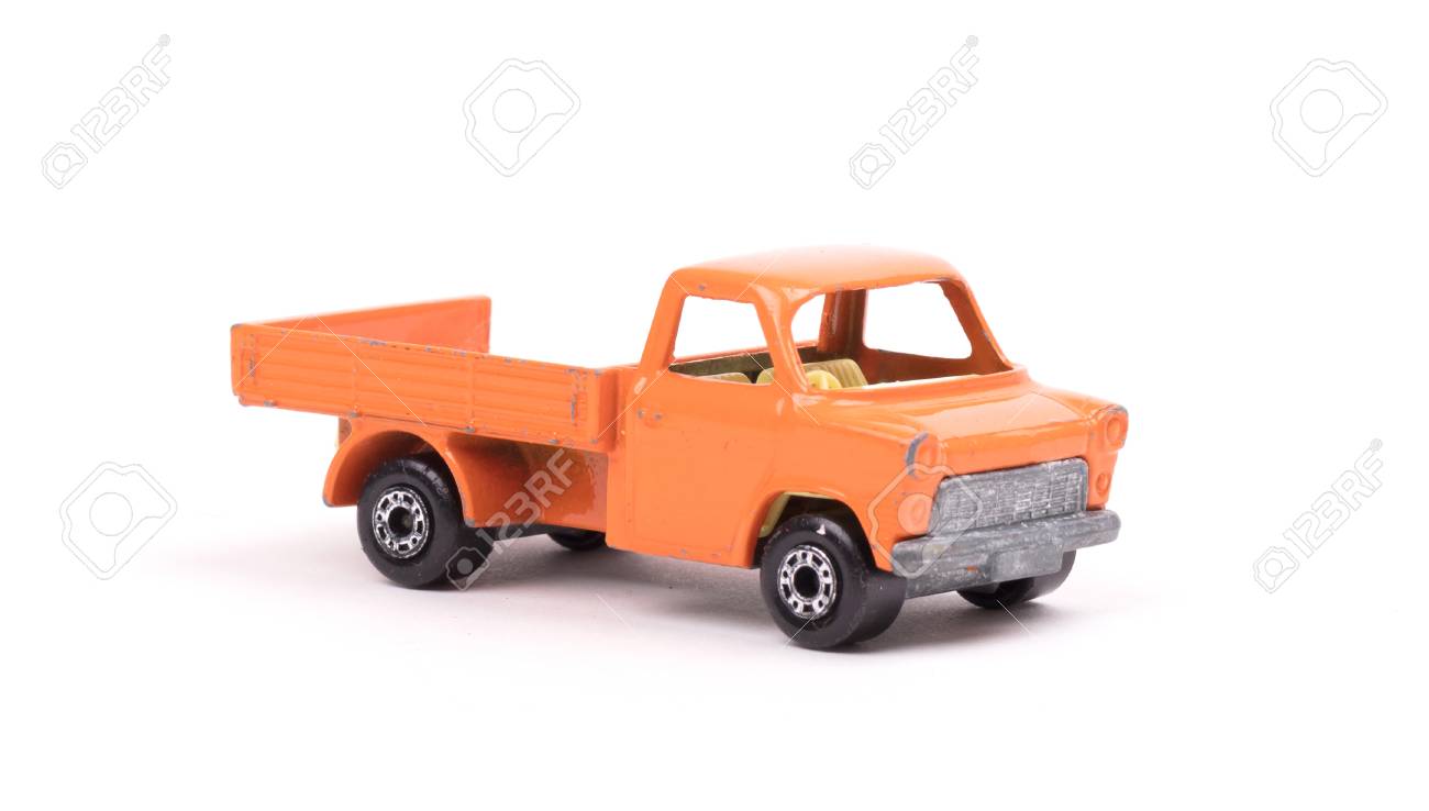 white toy pickup truck