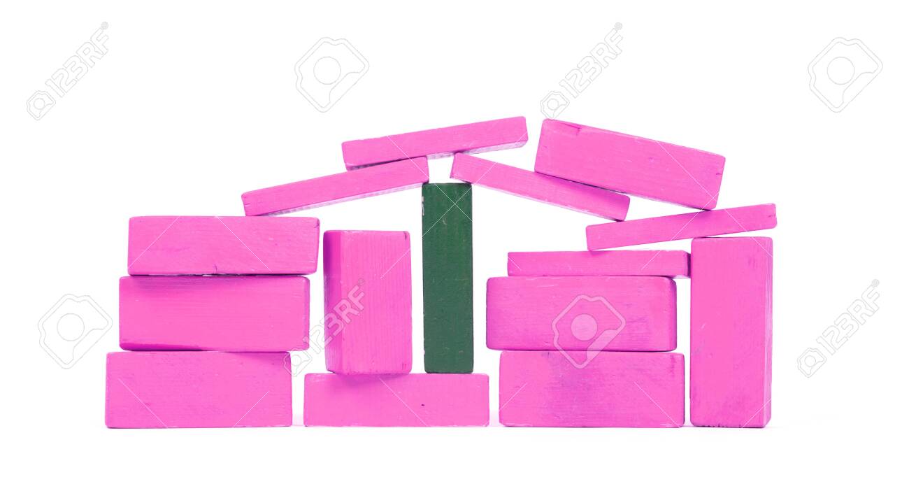 pink building blocks