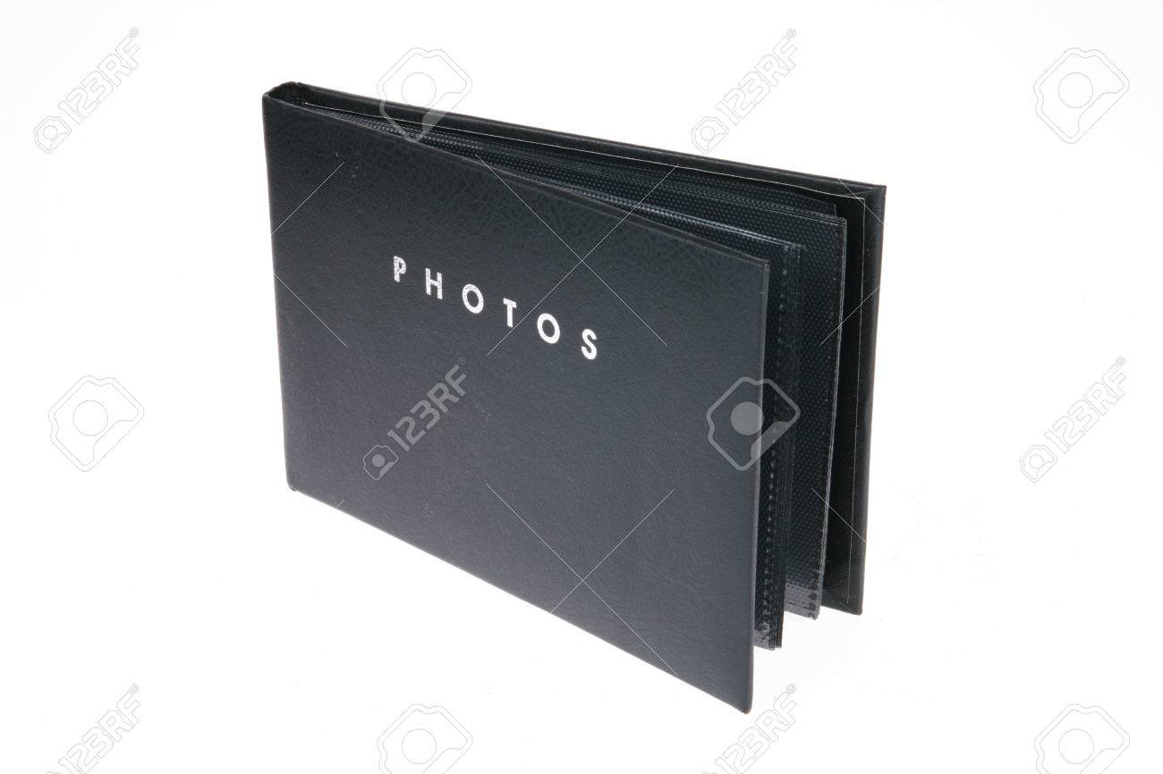 small black photo album on white stock photo picture and royalty