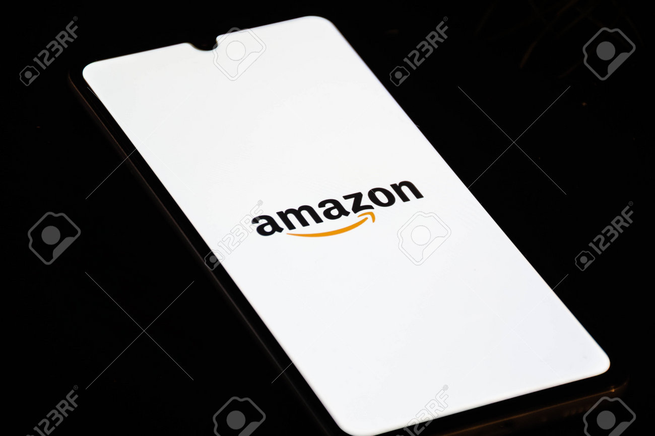 Vilnius Lithuania December 15 Amazon App Shopping On Stock Photo Picture And Royalty Free Image Image