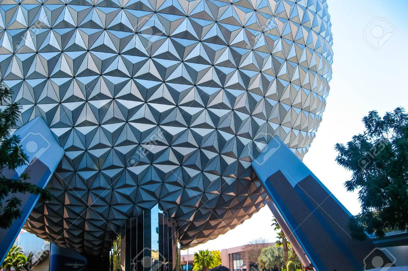 spaceship earth at epcot walt disney world stock photo picture and