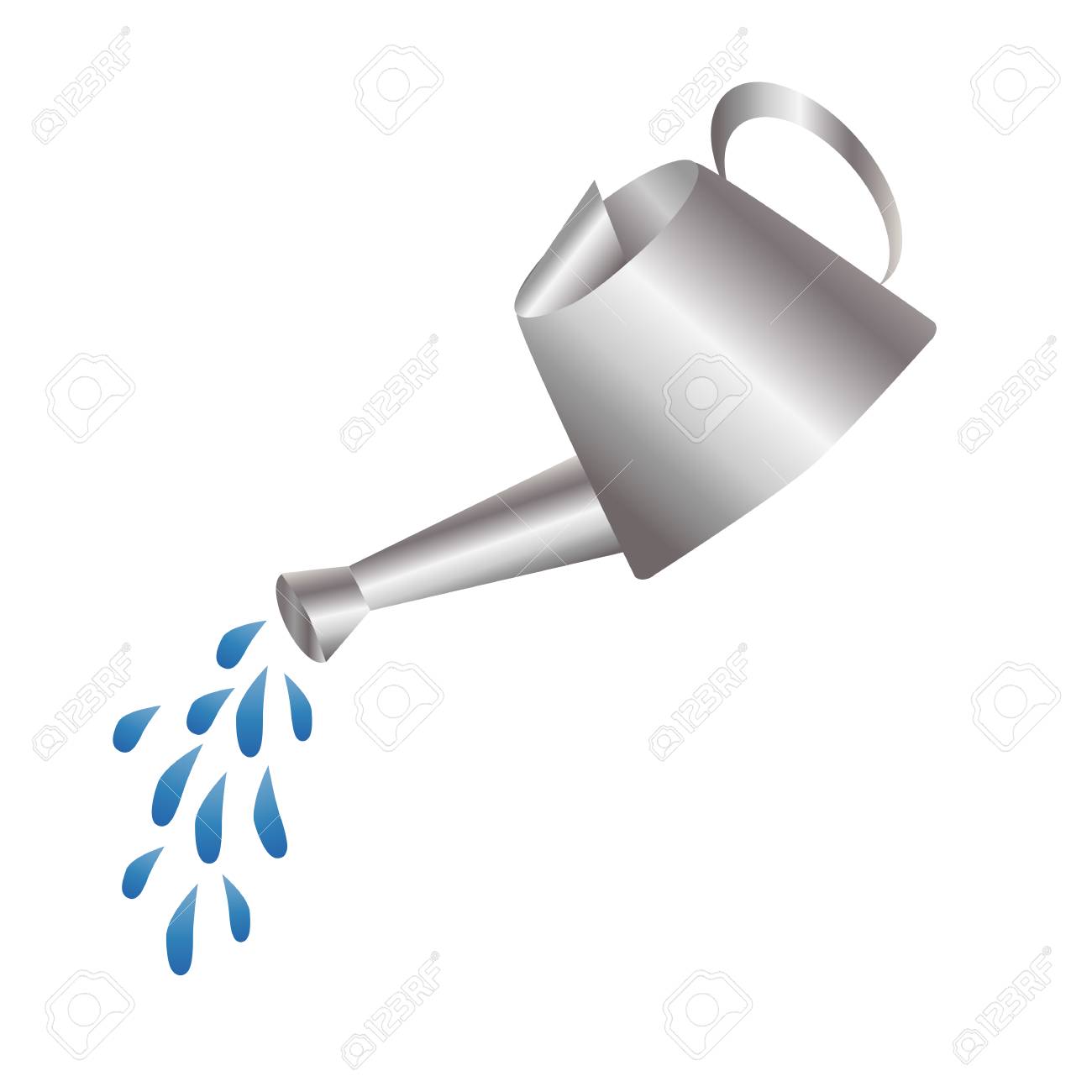 Gris, Métal, Arrosoir En Acier Inoxydable, L'eau Pulvérisée à ...