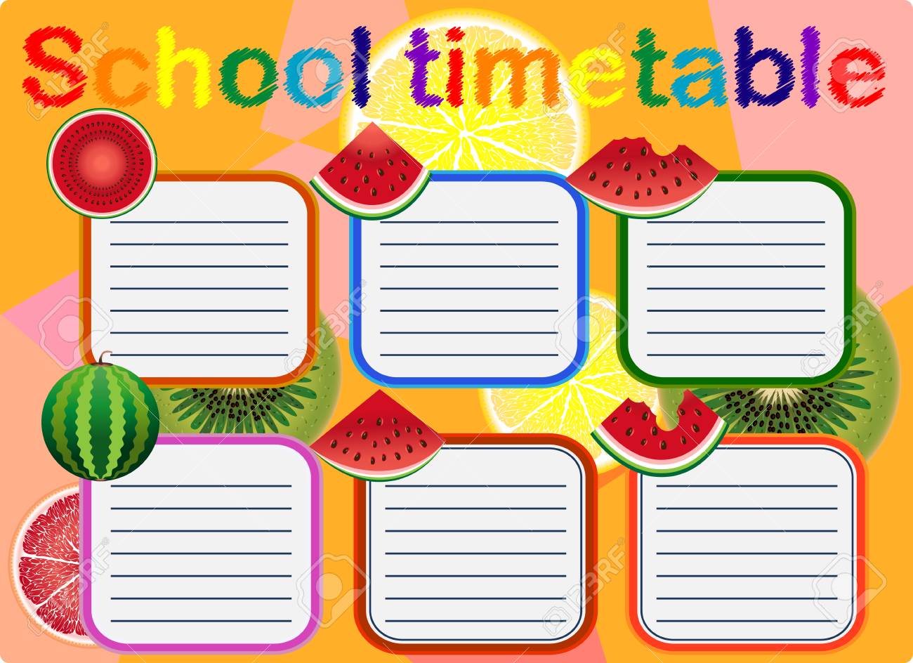 school timetable a weekly curriculum design template scalable