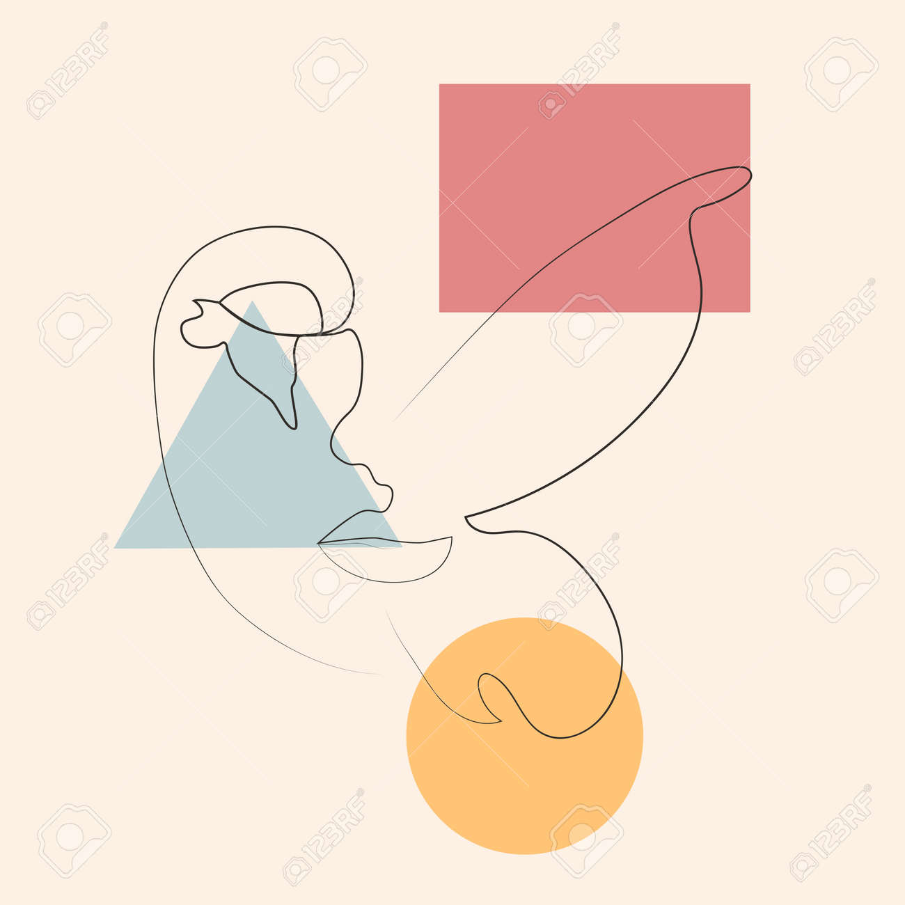Arte minimalista representando o conceito de um jogo de estratégia abstrato