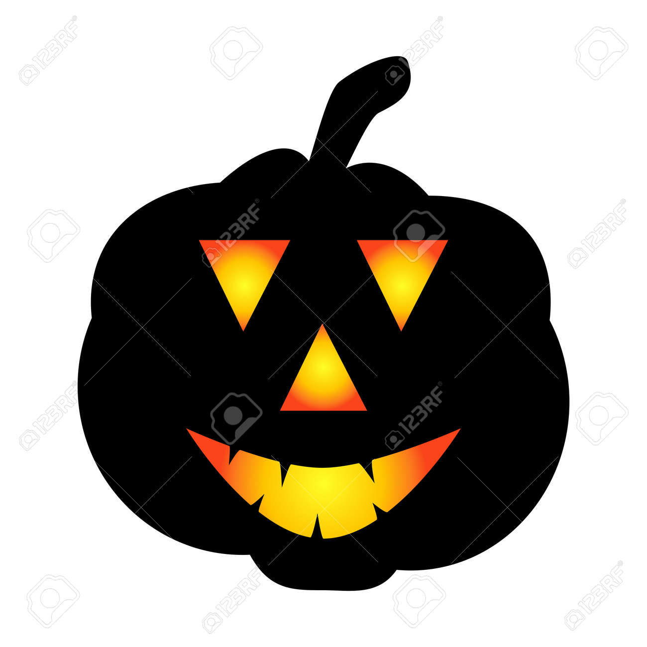 Halloween pumpkin icon. Autumn symbol. Halloween scary pumpkin with a smile, burning eyes. Cartoon colorful illustration. - 170549892 Halloween pumpkin icon. Autumn symbol. Halloween scary pumpkin with a smile, burning eyes. Cartoon colorful illustration. - 170549892