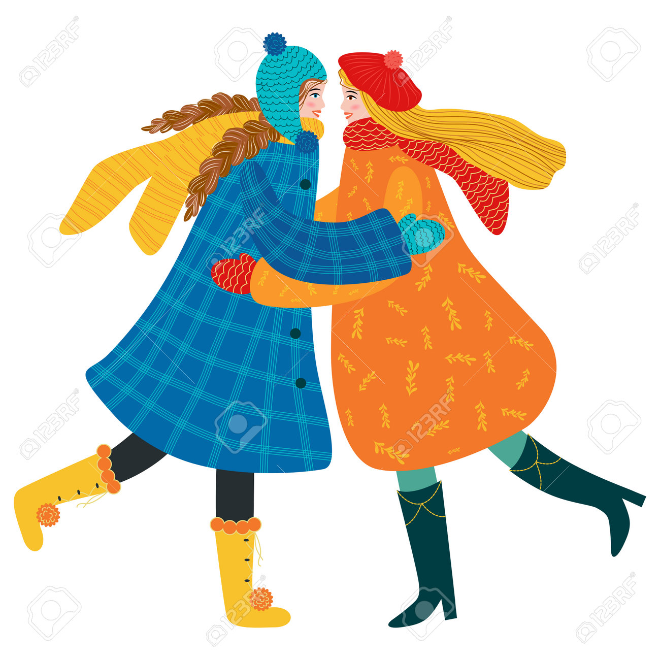 Happy meeting of two friends hugging after quarantine, covid-19, long separation. Happy smiling woman enjoying friendship, support and cooperation. Lesbian or couple in love, - 170550072 Happy meeting of two friends hugging after quarantine, covid-19, long separation. Happy smiling woman enjoying friendship, support and cooperation. Lesbian or couple in love, - 170550072