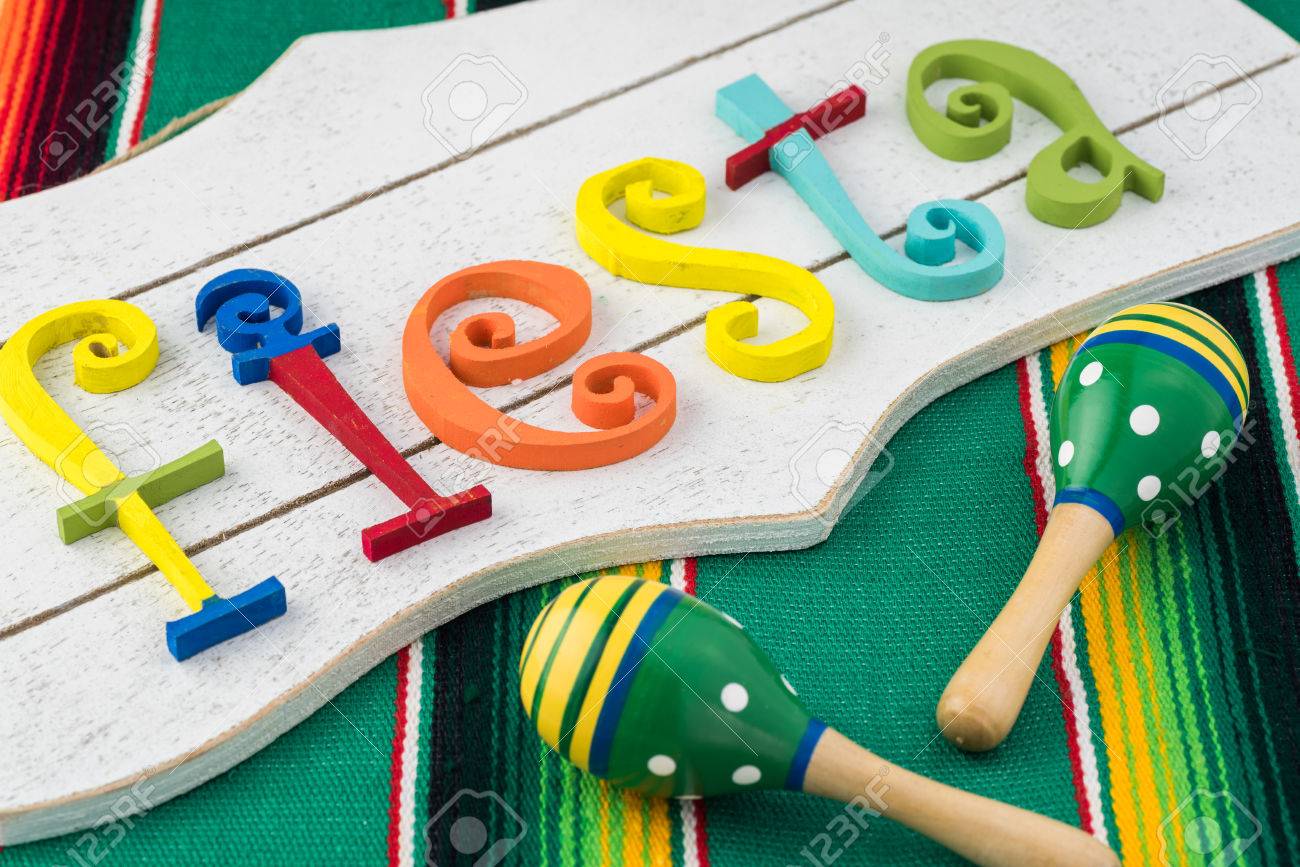 background with colorful fiesta