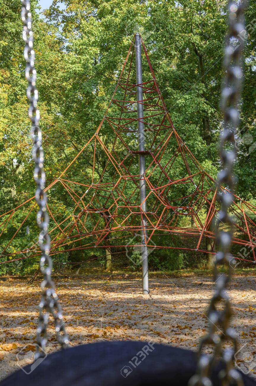 swing and climbing frame