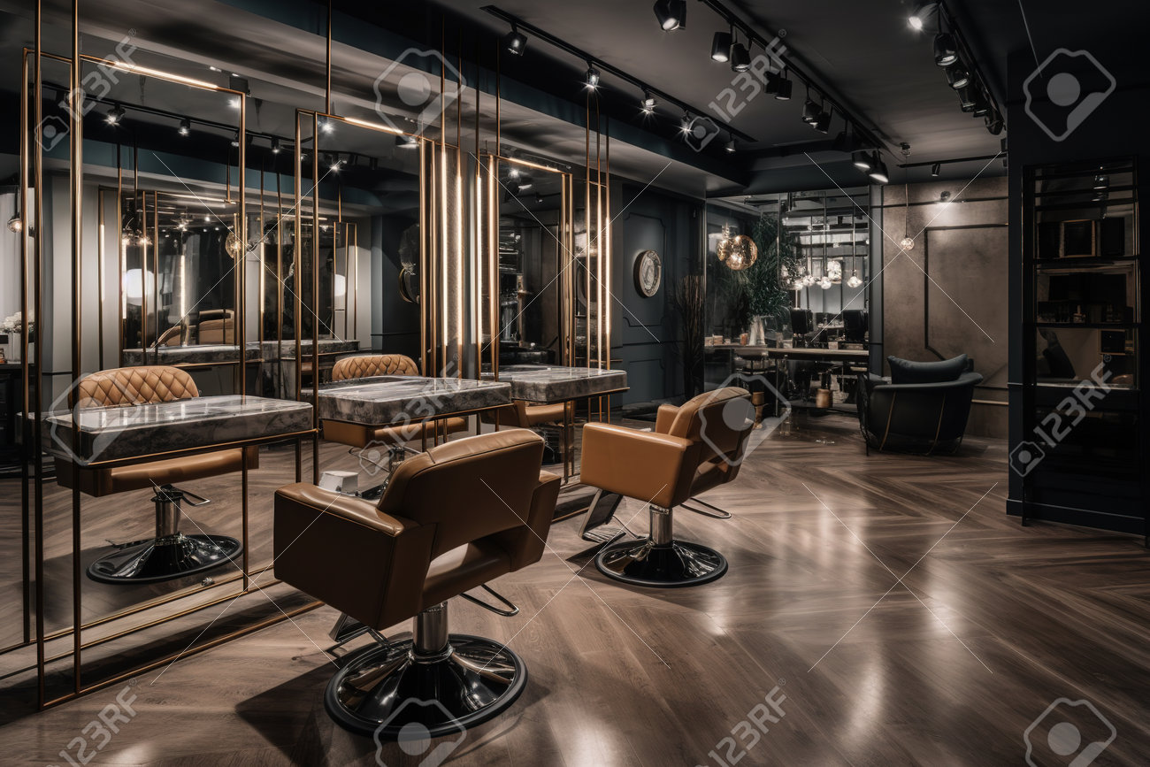 Barbería moderna y acogedora