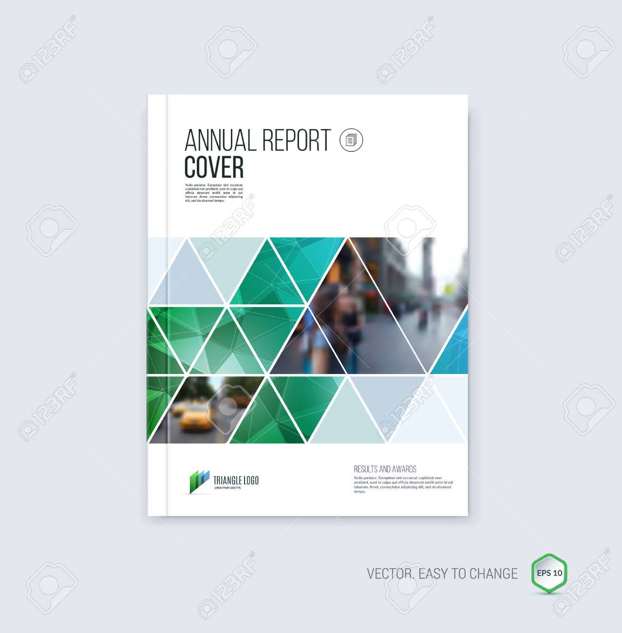 Brochure template layout, cover design annual report, magazine, flyer or booklet in A4 with blue geometric shapes on polygonal background. - 52680645 Brochure template layout, cover design annual report, magazine, flyer or booklet in A4 with blue geometric shapes on polygonal background. - 52680645