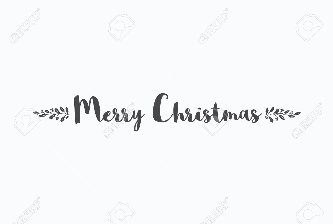 Merry Christmas Lettering Typography Handwriting Text Design Royalty Free Cliparts Vectors And Stock Illustration Image 64876054