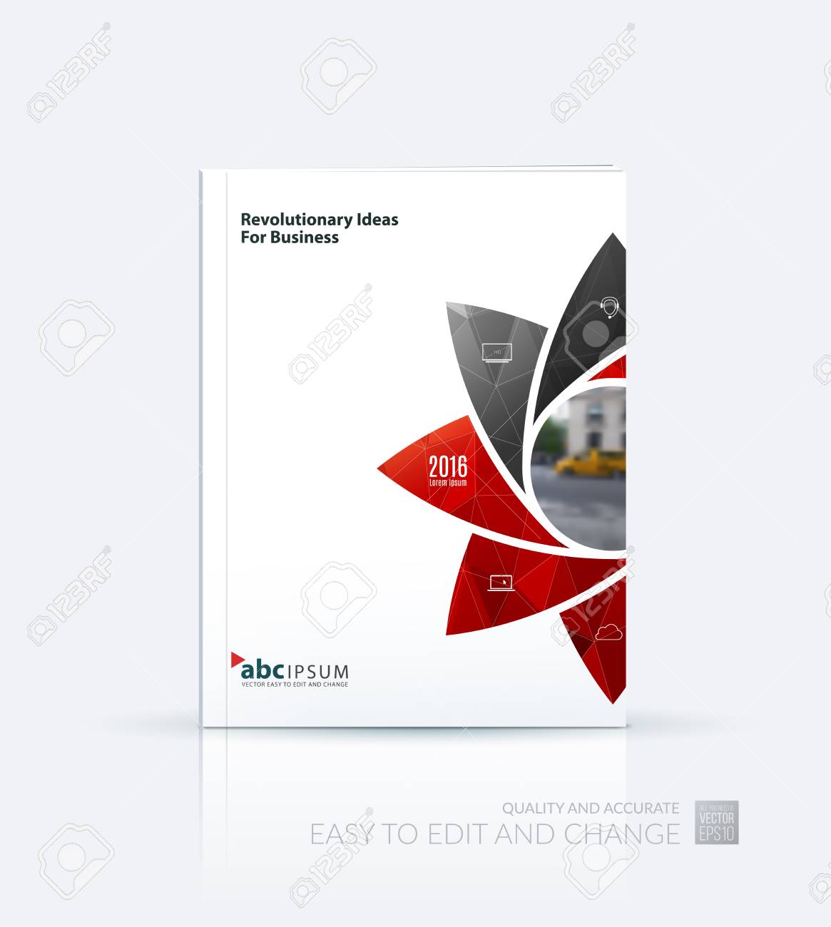 business brochure template layout cover design annual report