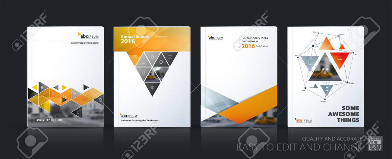 Business Vektor Set Broschurenschablonenplan