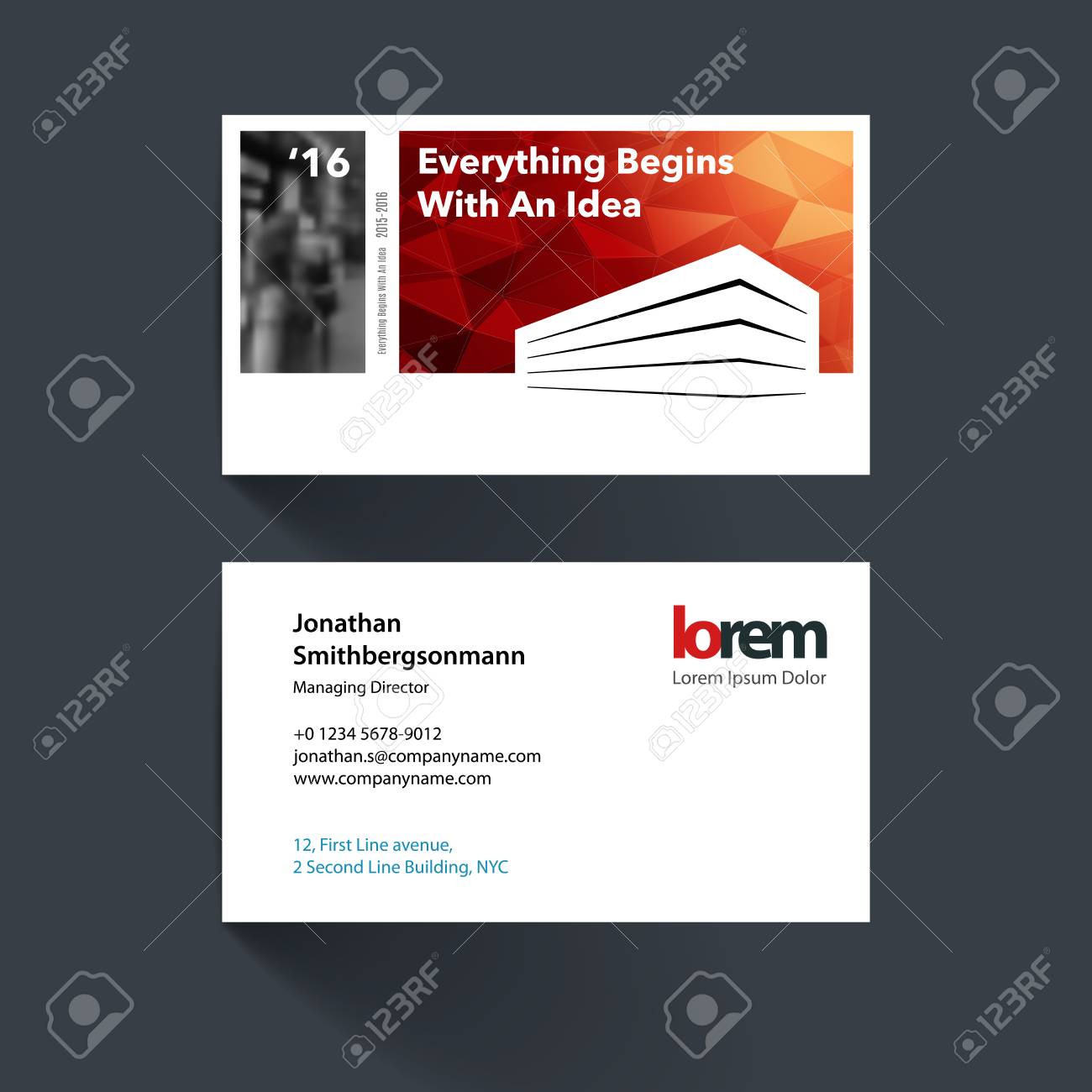 vector business card template