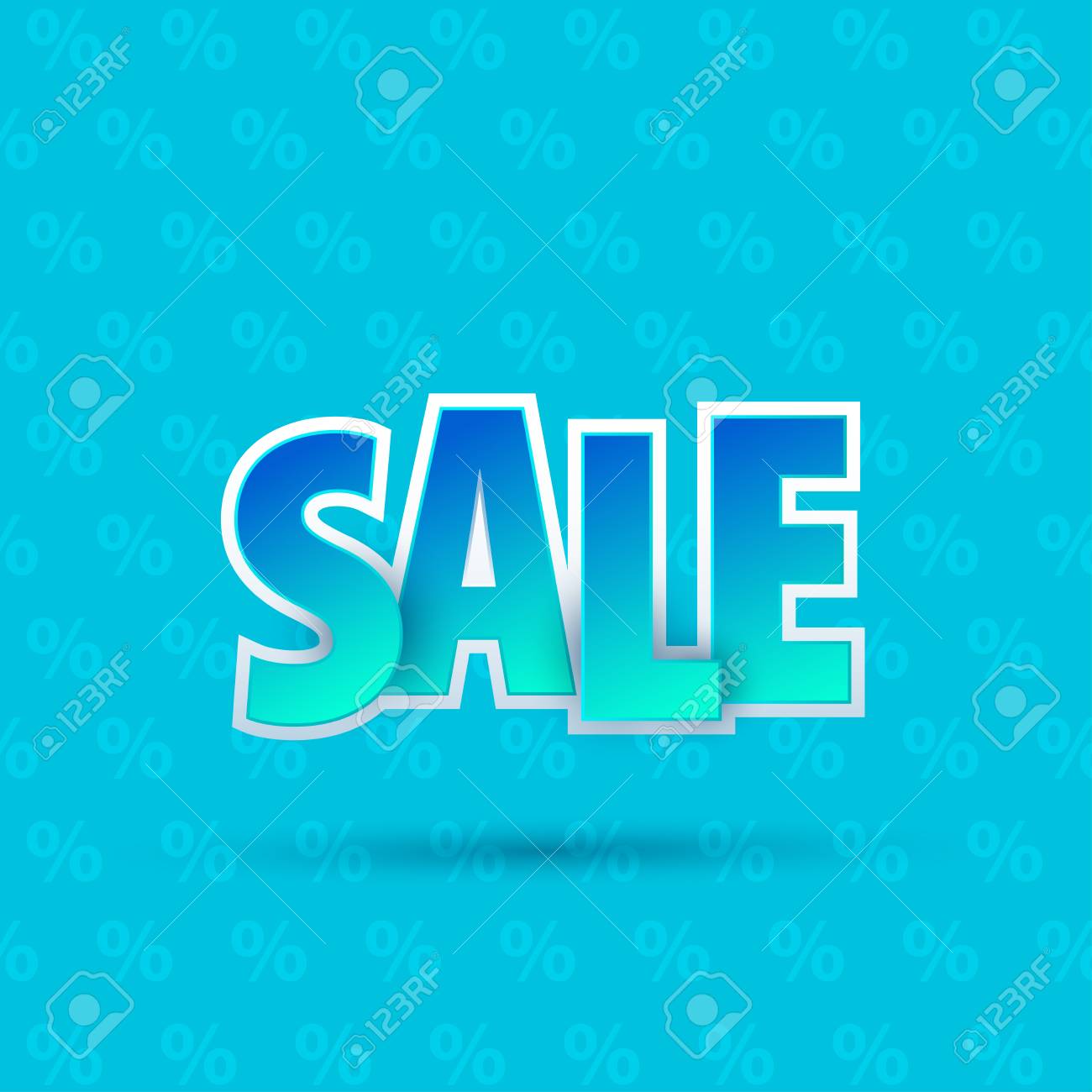 sale banner template design special offer colourful letters