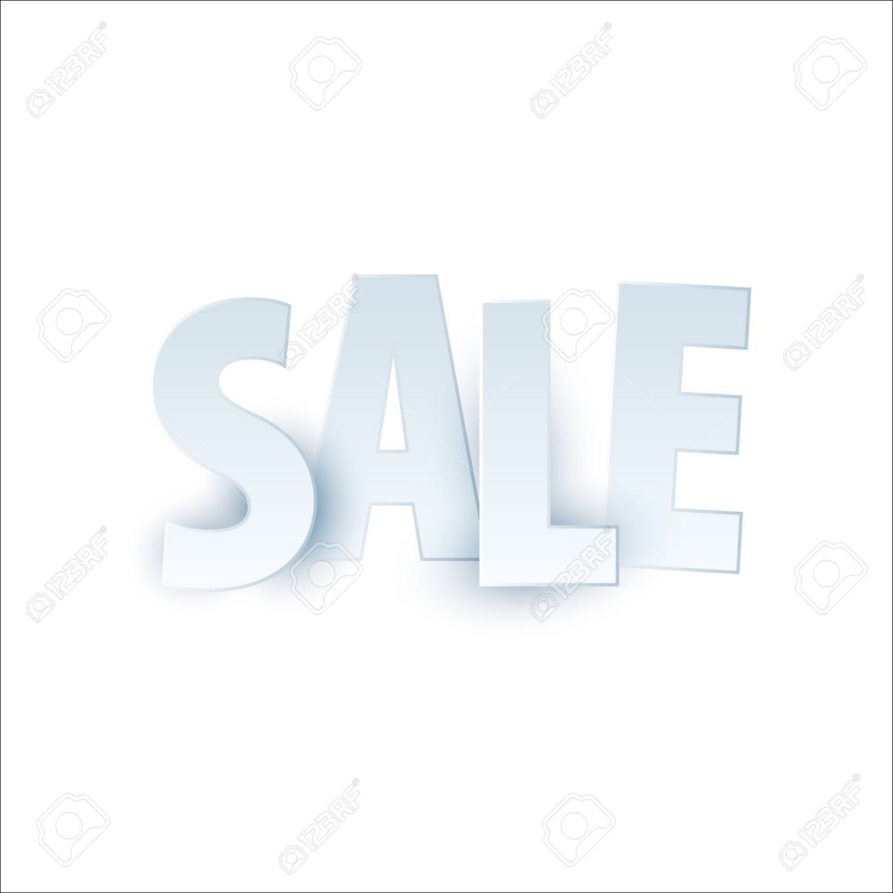 sale banner template design special offer colourful letters for