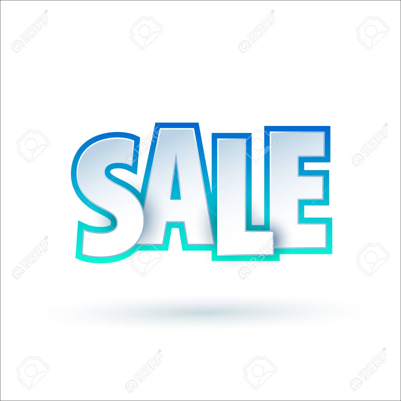 sale banner template design special offer colourful letters for