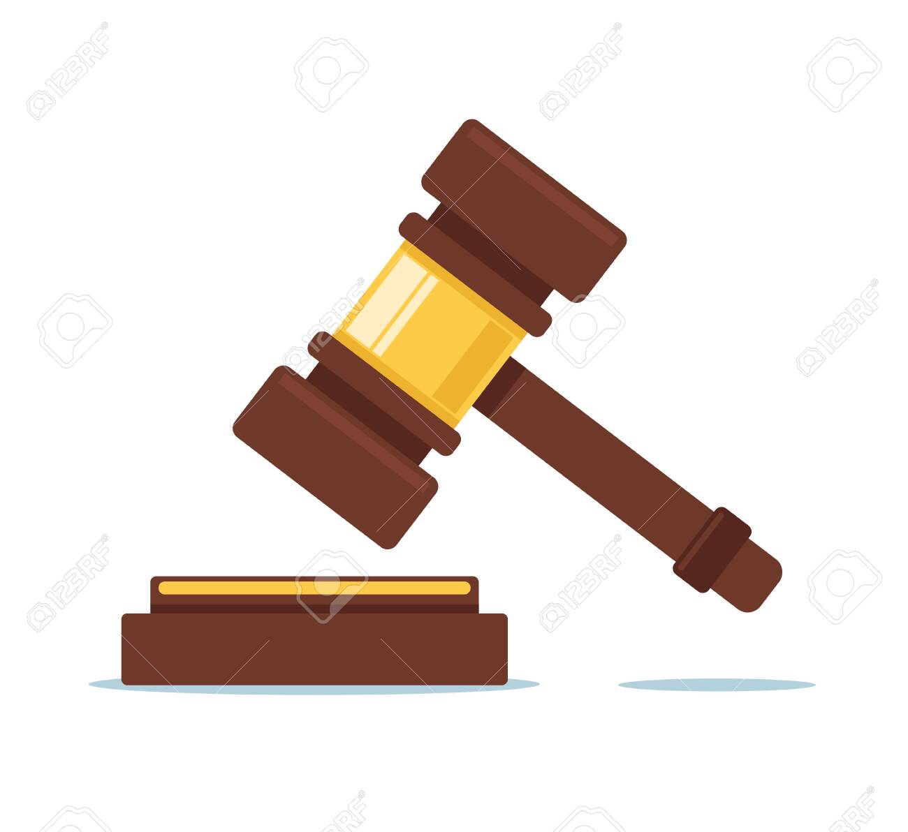 Judicial Judge Court Hammer Concept. Vector Flat Cartoon Graphic Design  Illustration Royalty Free SVG, Cliparts, Vectors, and Stock Illustration.  Image 132260189., image size:1300x1192