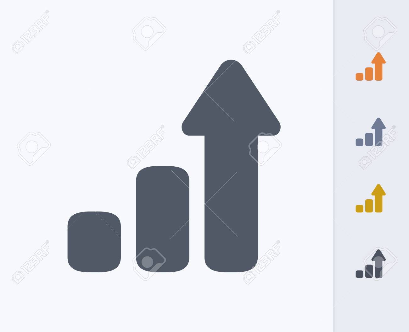 trending chart icon royalty free cliparts vectors and stock trending chart