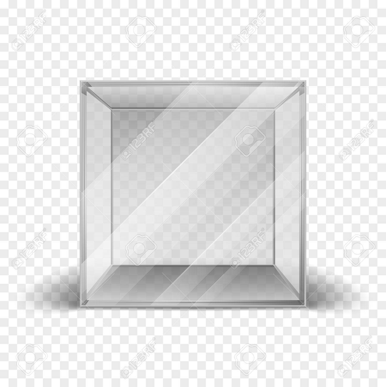 Download Empty Clean Glass Box Cube Showcase Isolated On Checkered Background Royalty Free Cliparts Vectors And Stock Illustration Image 63061053 PSD Mockup Templates