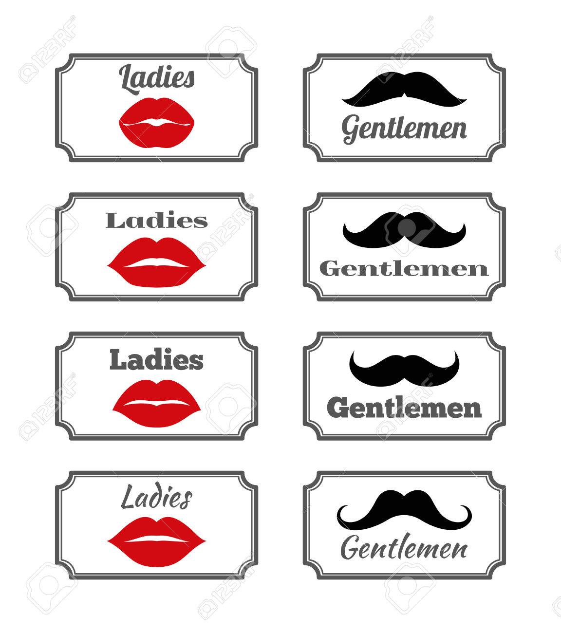 Mesdames Et Messieurs Des Symboles De Salle De Bain L Vres De Salle De Bain Hipster ~ Mesdames Et Messieurs Des Symboles De Salle De Bain L Vres De