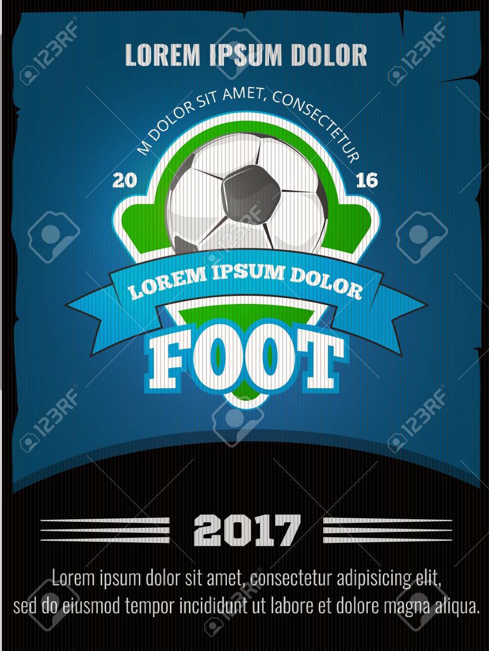 football soccer vector poster template competition sport banner
