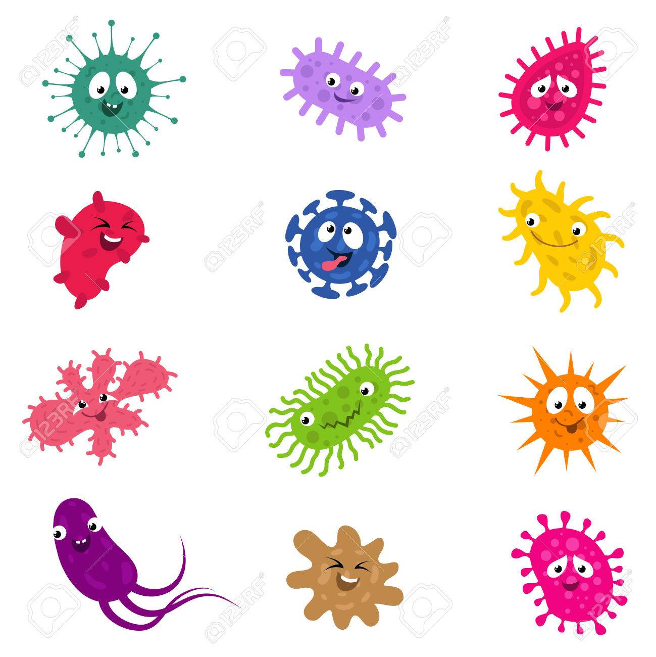 gérmenes del virus