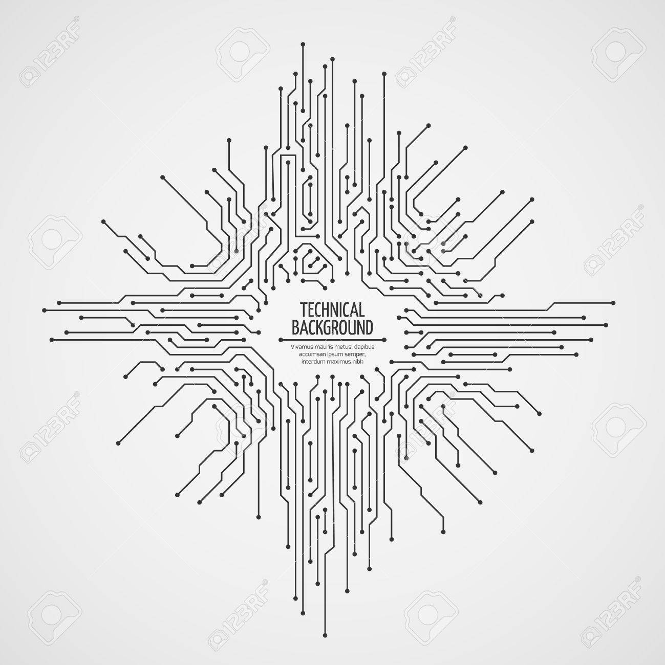 computer motherboard vector background
