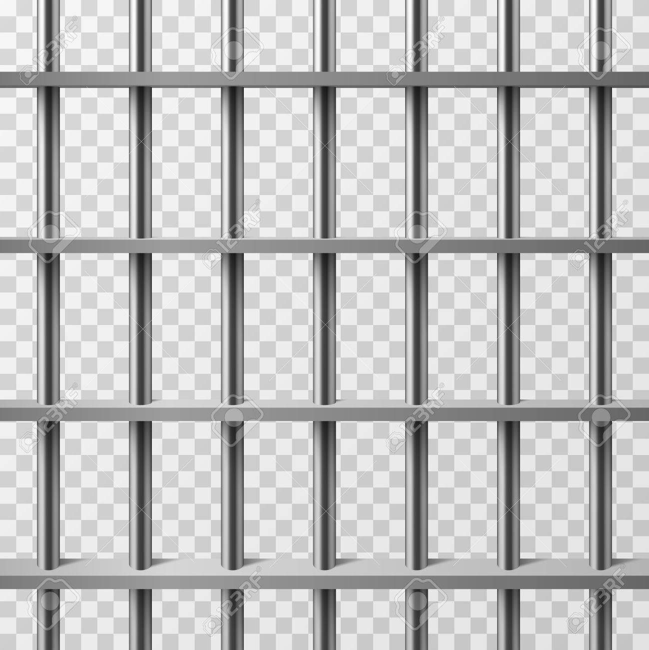 jail cell bars isolated prison vector background illustration