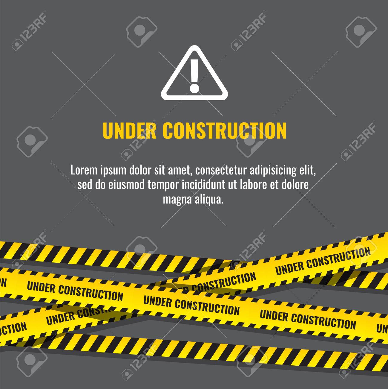 black and yellow stripes border