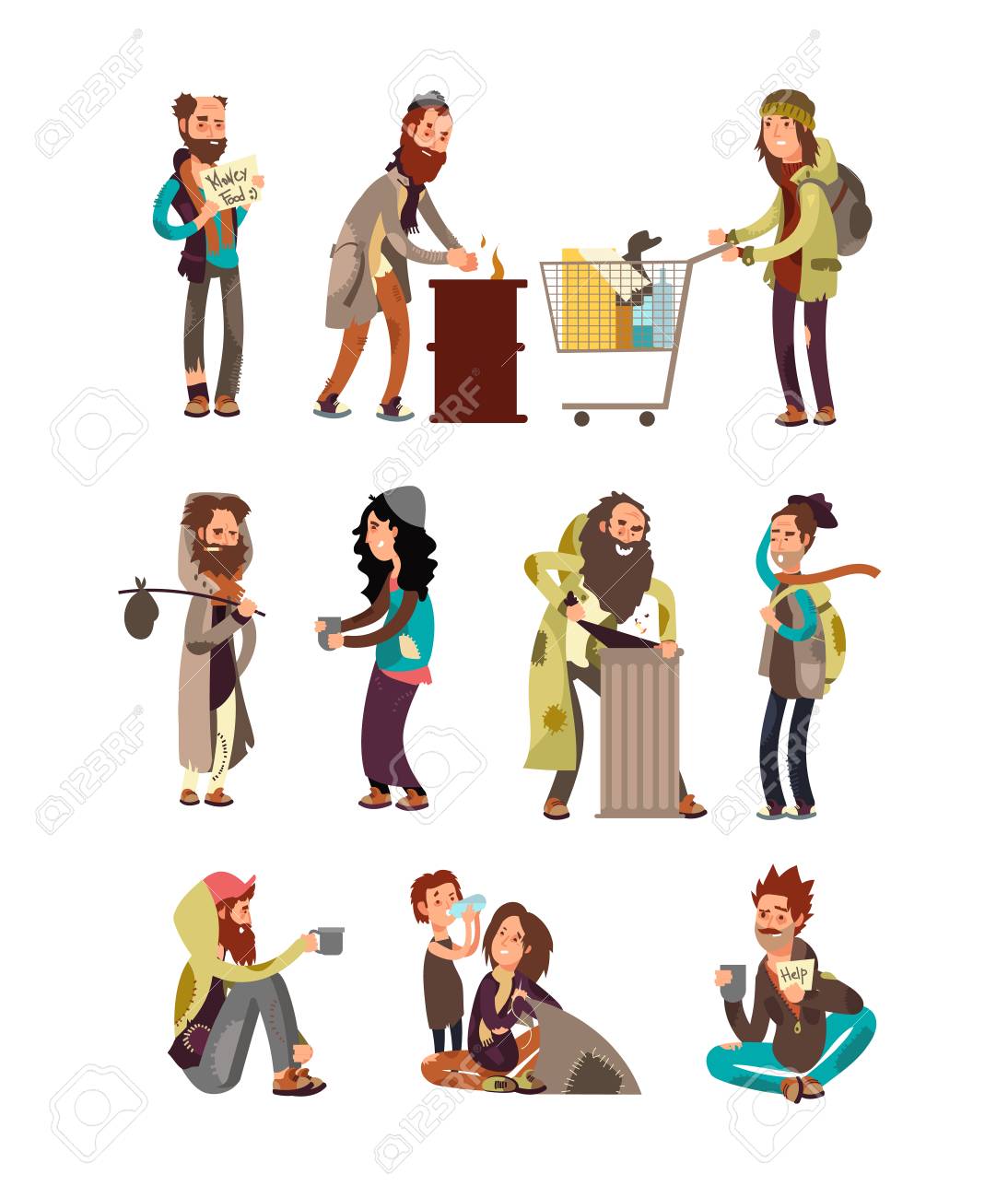 Poor Unhappy Homeless Cartoon People Needing Financial Help. Vector Characters Set Royalty Free SVG, Cliparts, Vectors, And Stock Illustration. Image 93451398. Poor Unhappy Homeless Cartoon People Needing Financial Help. Vector Characters Set Royalty Free SVG, Cliparts, Vectors, And Stock Illustration. Image 93451398.