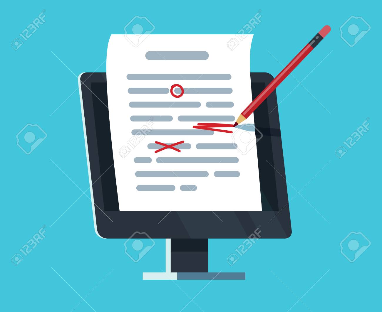 Editable Online Document Computer Documentation Essay Writing And Editing Copywriter And Text Editor Vector Concept Document Online Editing Storytelling Content Illustration Royalty Free Cliparts Vectors And Stock Illustration Image 109359288