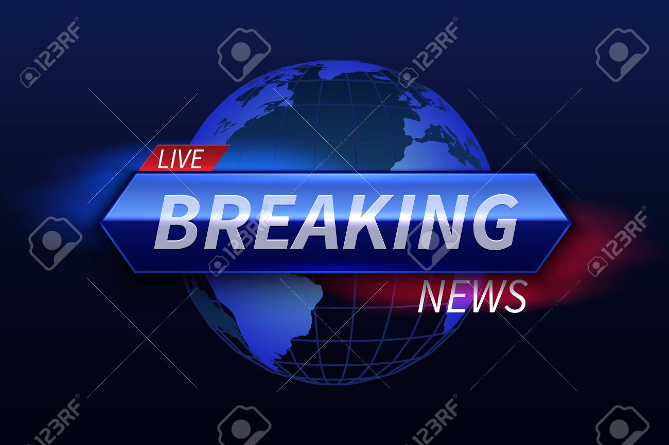 Breaking News Banner. Live Tv Studio Headline. Broadcast Show Vector  Graphics. Illustration Of Broadcast Channel Tv, World News Broadcasting  Фотография, картинки, изображения и сток-фотография без роялти. Image  111423293