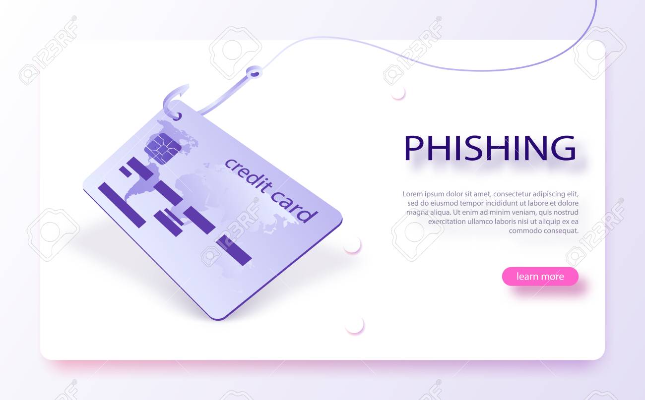 낚시 후크 사기, 피싱 개념에 대한 신용 카드. 인터넷 피싱, 신용카드 해킹, 개인정보 사이트 해킹. 사이버 계정 공격. 피싱 사기,  해커 공격 및 웹 보안 개념. 로열티 무료 사진, 그림, 이미지 그리고