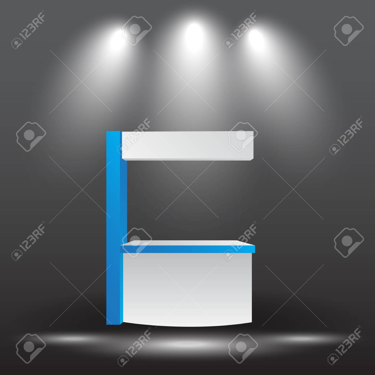 Download Counter Promotion Exhibition Stand Mockup For Event Advertising Stock Photo Picture And Royalty Free Image Image 156442856 PSD Mockup Templates
