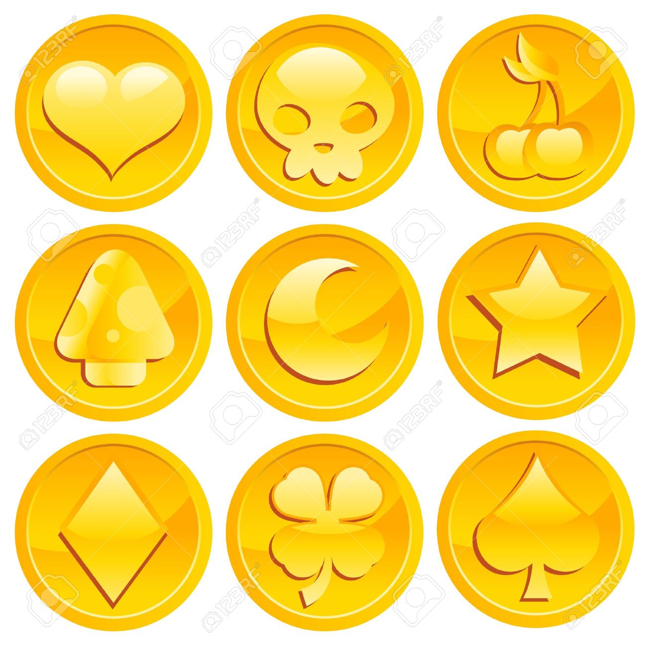 ゲームのゴールド コインのイラスト素材・ベクター Image 11882026