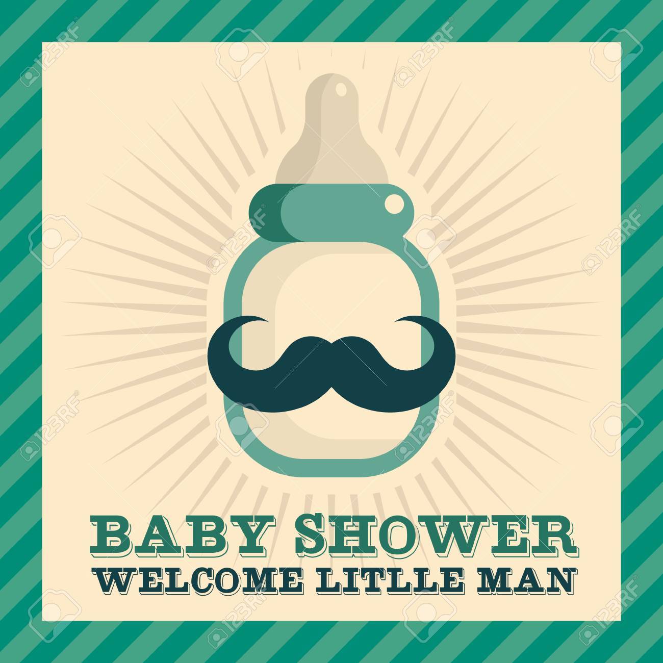 mustache baby shower
