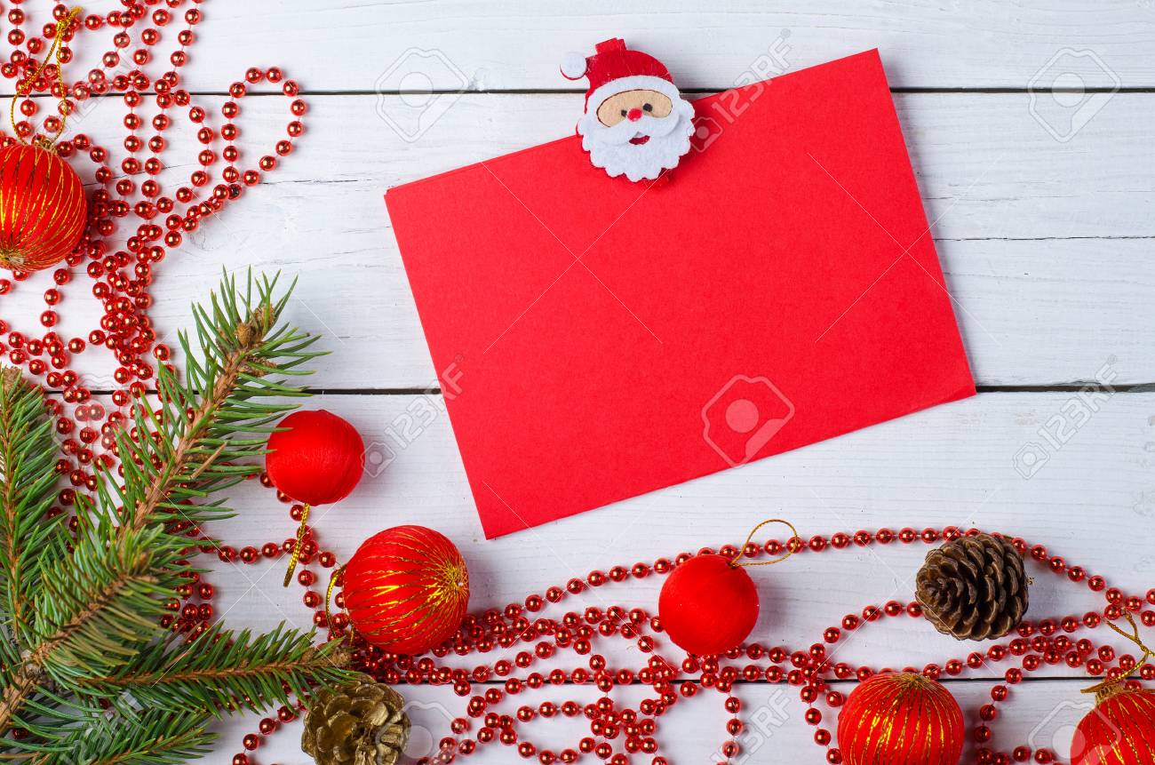 christmas decorations sheet for your text on the wooden background letter to santa claus - Christmas Letter Decorations christmas decorations sheet for your text on the wooden background letter to santa claus - Christmas Letter Decorations