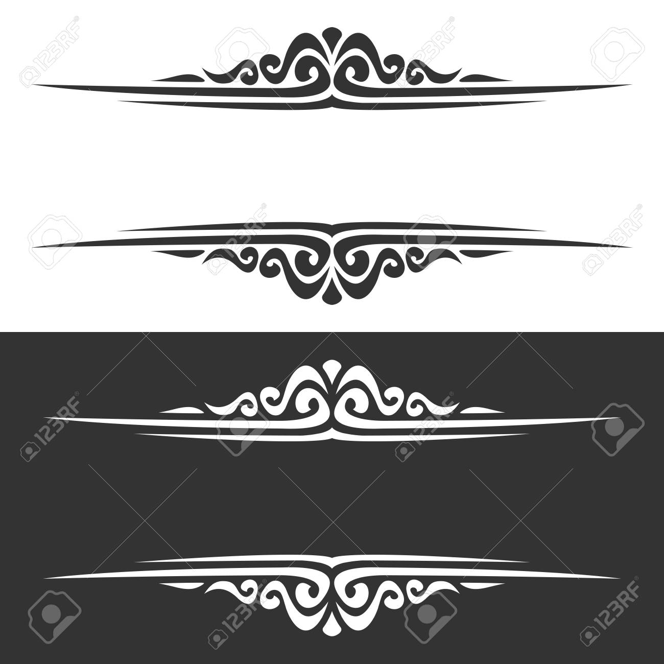 ベクトル活気づくビジネス プレゼンテーション ヴィンテージ バロック デザイン要素のためのビクトリア朝のスタイル結婚式タイトル 凝った装飾の挨拶 黒と白のテキスト フレームの白黒ボーダー のイラスト素材 ベクタ Image