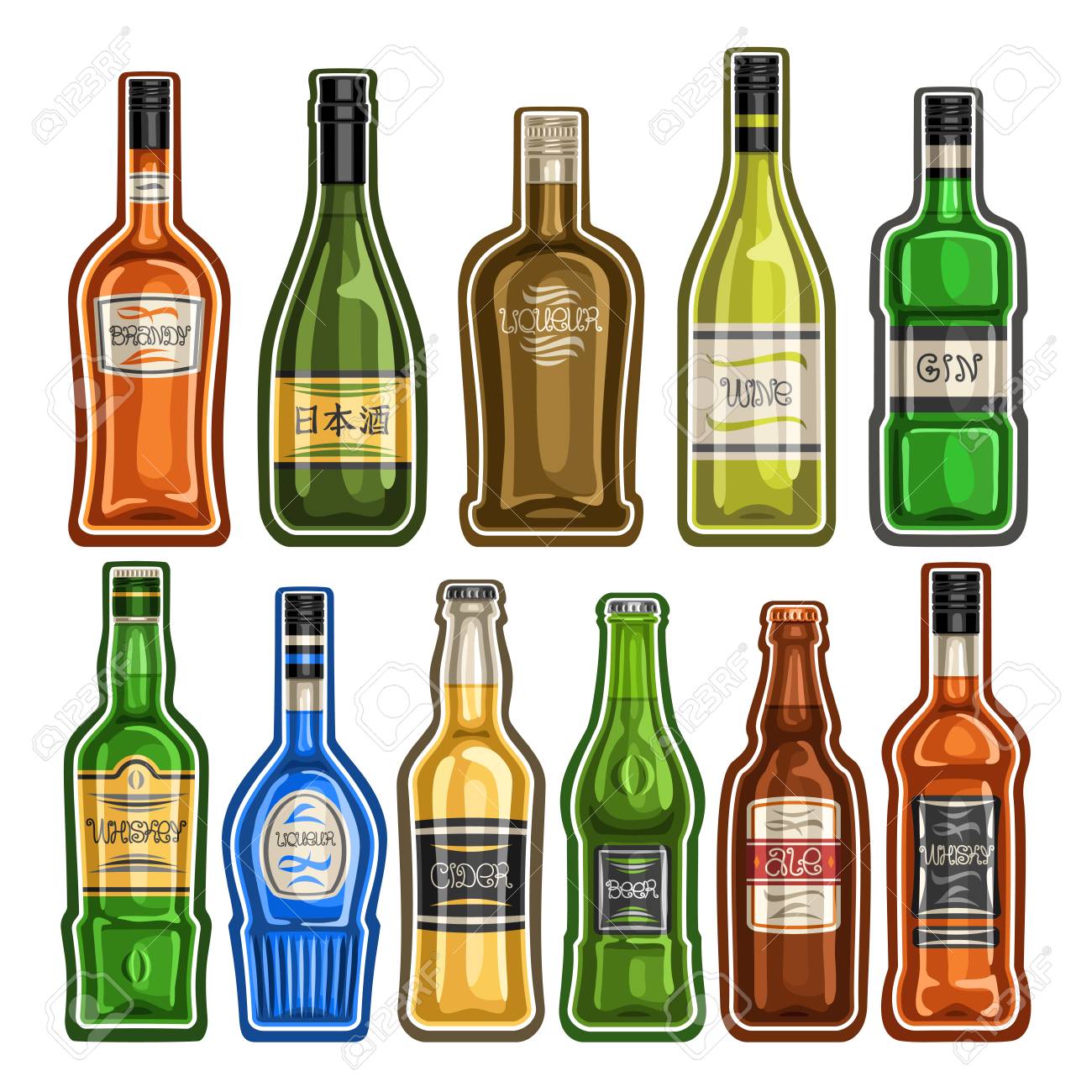 different bottles