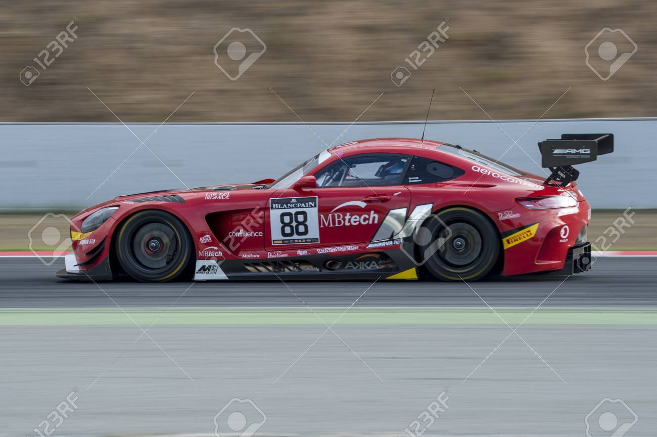 Mercedes Amg Gt3 Blancpain Gt Series Championship At Circuit Of Barcelona Montmelo Spain October 2 2016 Stock Photo Picture And Royalty Free Image Image 63615671<script async src=