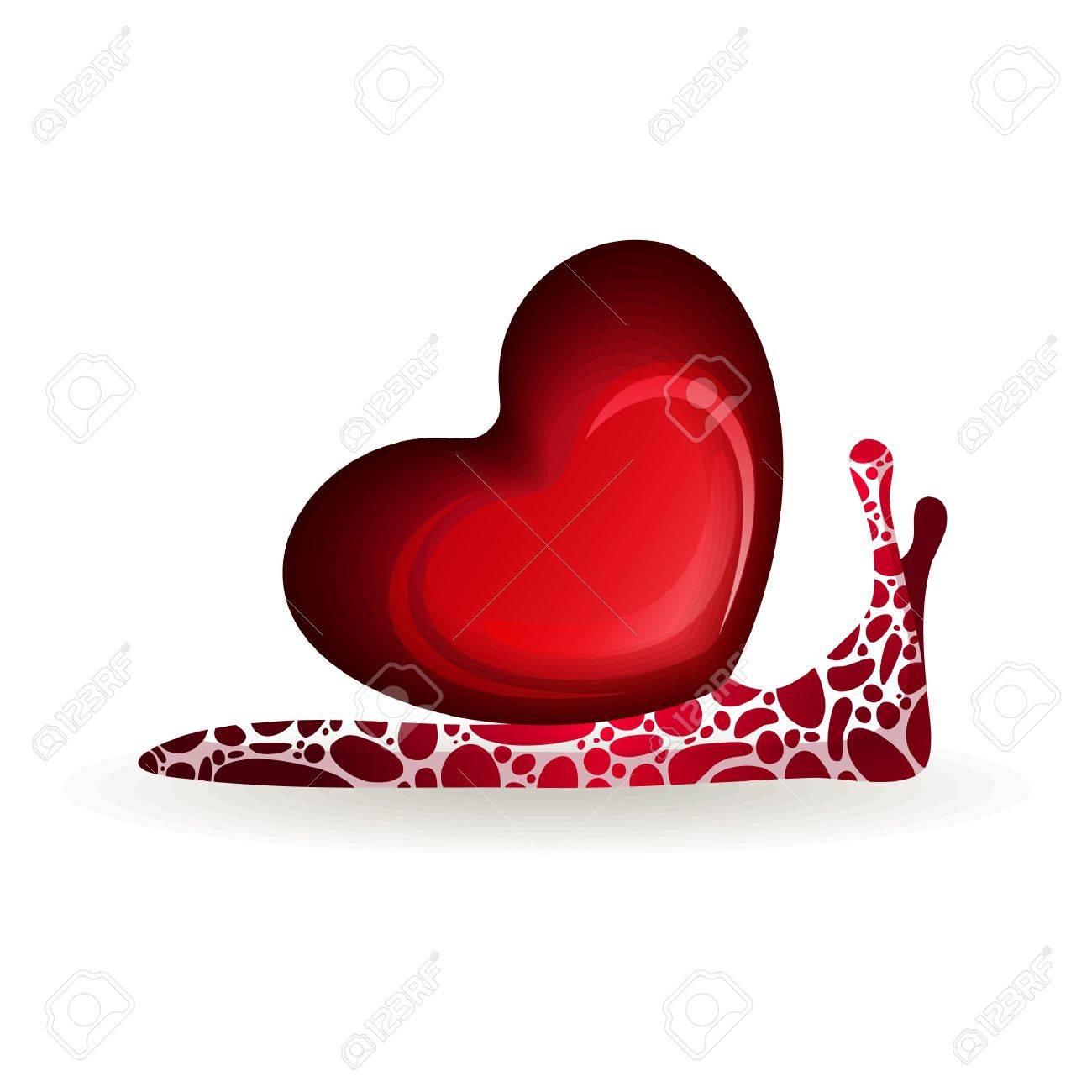 Zusammenfassung Schnecke Mit Herz Auf Weissem Hintergrund Lizenzfrei Nutzbare Vektorgrafiken Clip Arts Illustrationen Image 10556683