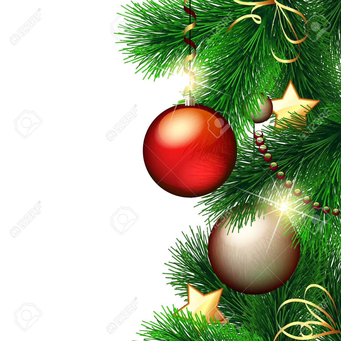 vector christmas background with decorated christmas tree royalty decorated christmas tree clipart