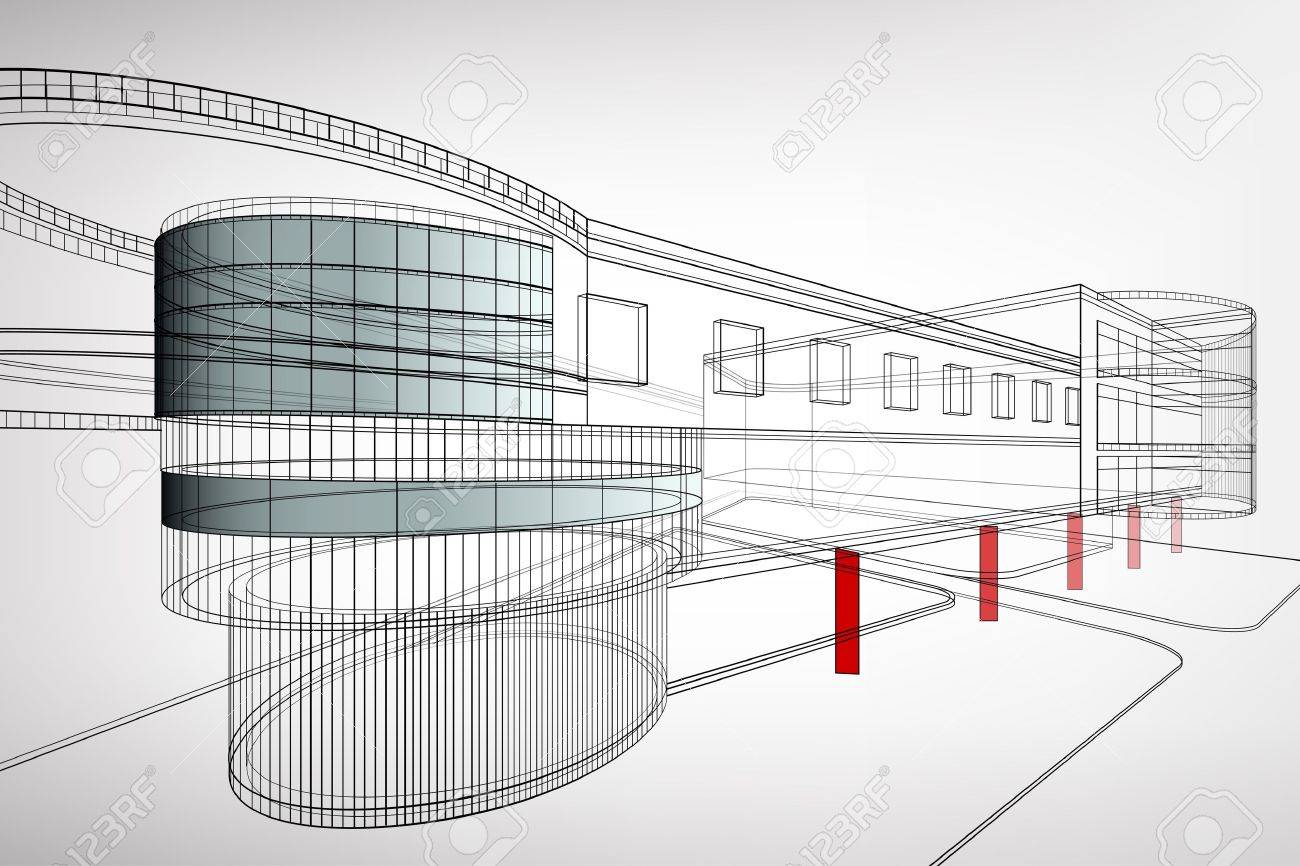 Download Abstract 3d Framework Building Architectural Background Royalty Free Cliparts Vectors And Stock Illustration Image 15756800