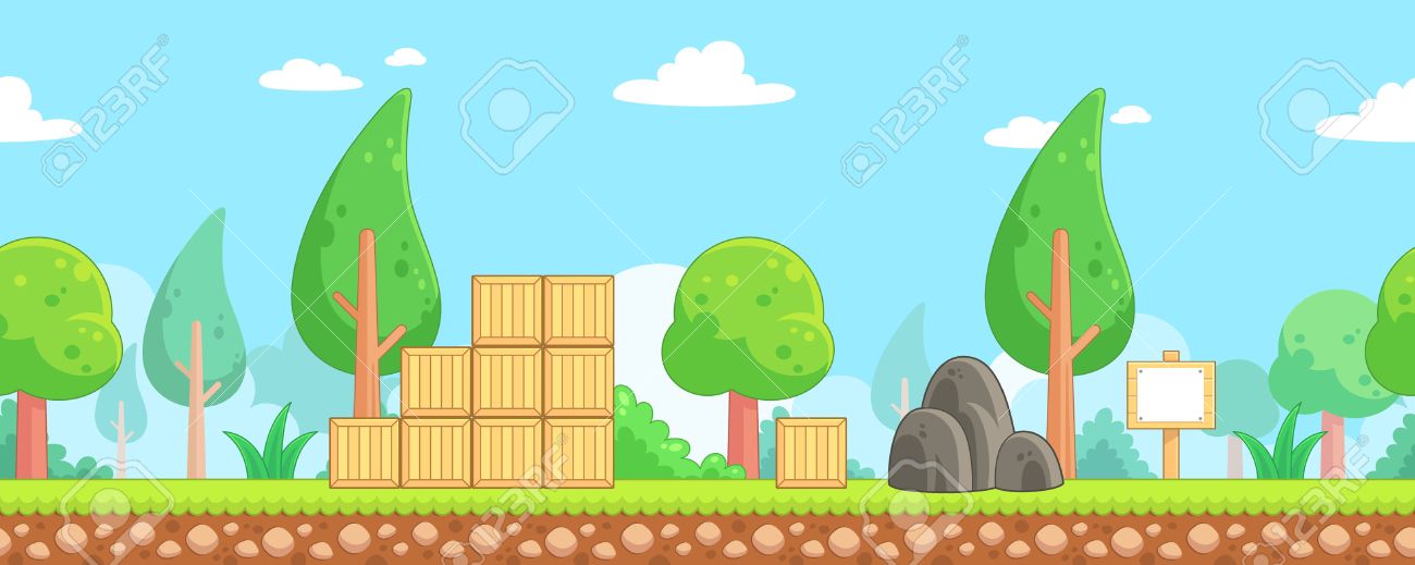 nature scenes game background suitable for side scrolling action