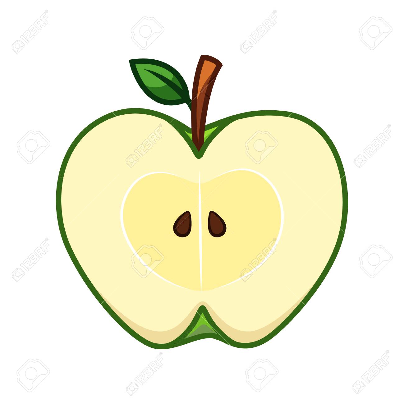 Half Sliced Green Apple Cartoon Royalty Free SVG, Cliparts, Vectors, And Stock Illustration. Image 109061231. Half Sliced Green Apple Cartoon Royalty Free SVG, Cliparts, Vectors, And Stock Illustration. Image 109061231.