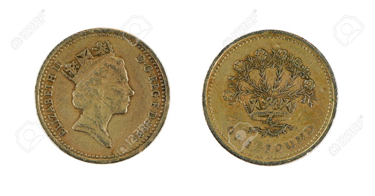 영국 1 파운드 동전 흰색 배경에 고립 된 로열티 무료 사진, 그림, 이미지 그리고 스톡포토그래피. Image 23695040