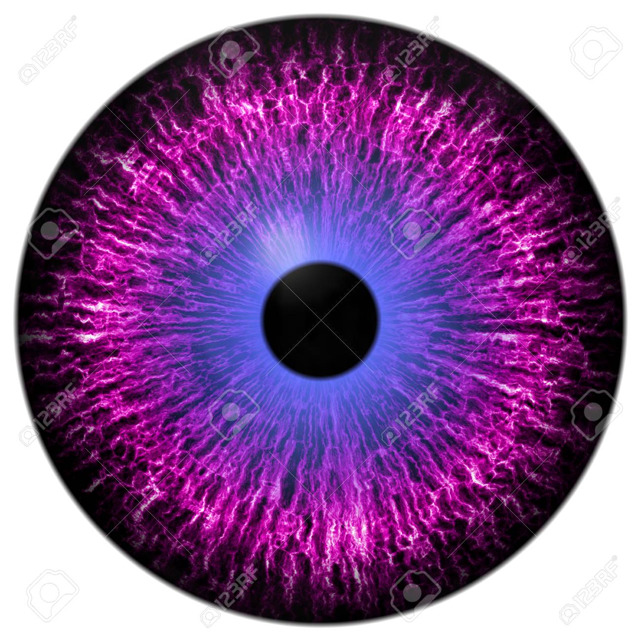 Purple Eye 3d Texture White Background Stock Photo Picture And Royalty Free Image Image