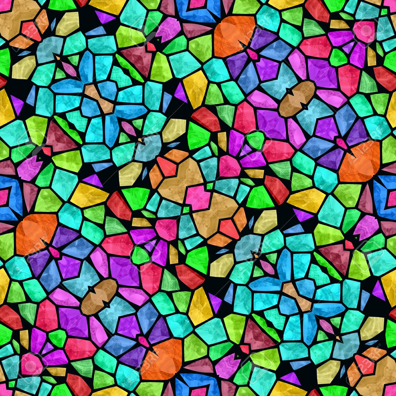 Very Colorful Kaleidoscope With Many Colors And Ornaments Seamless Texture With Pink Blue Purple Stock Photo Picture And Royalty Free Image Image 106961410