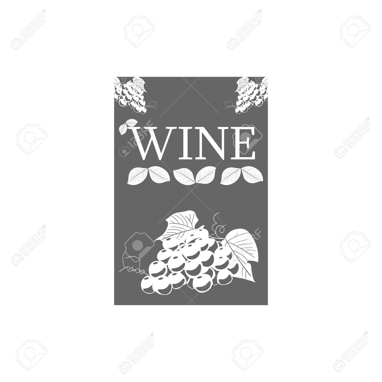 wine label template for